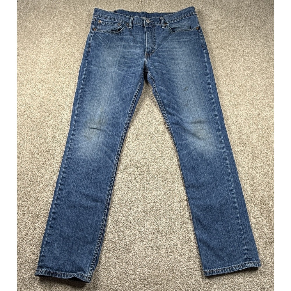 Levis 511 Slim Fit Blue Denim Jeans Mens 35x31 (tag 36x32) Medium Wash